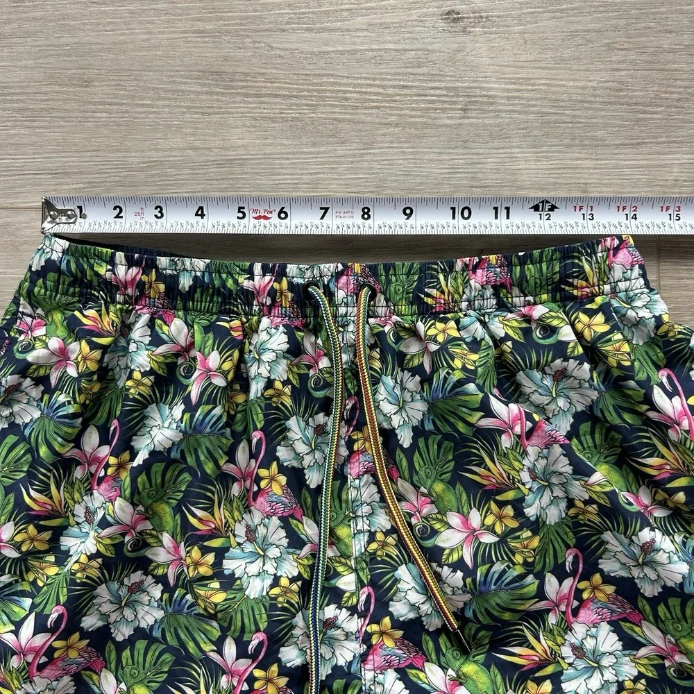 Warren Weber Mens Size XL Hawaiian Tropical Iguana Lined 4.5